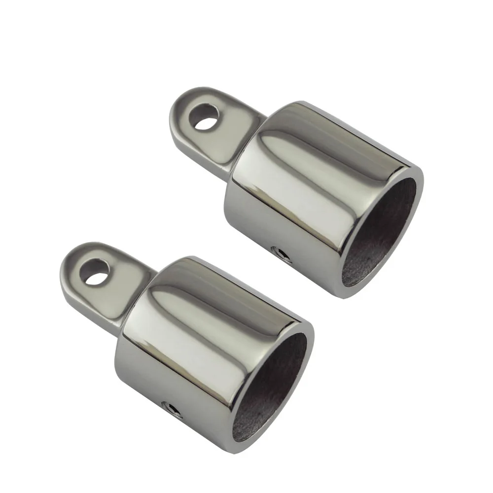 Top Cap Stainless Steel 316 Boat Bimini Hardware Mirror Polish Marine Bimini Tops Fitting Hardware 2PCS