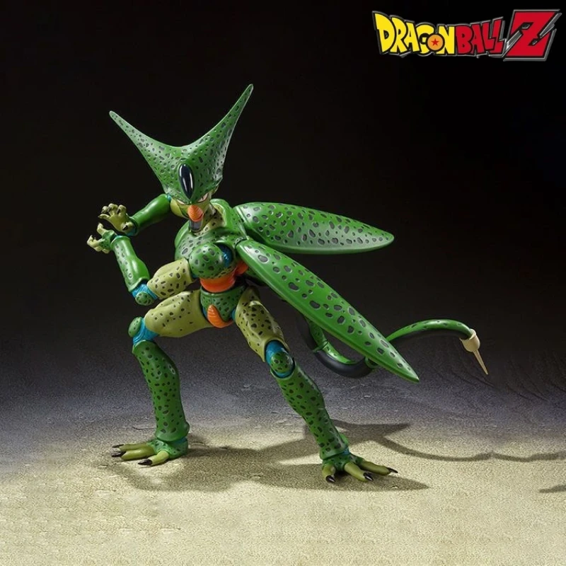 

18cm In Stock Bandai Original Genuine Dragon Ball Z Cell Seru First Form Action Figure Collection Pvc Model Toys Doll Kid Gift
