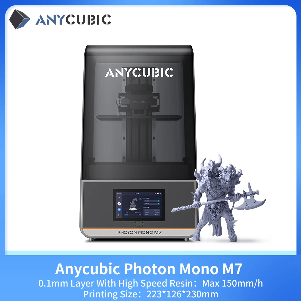 ANYCUBIC DLP SLA LCD 3D Printer Photon Mono 4, M5s Pro, M7 Pro, M7, D2 Wash Cure Machine 3D Resin Printer