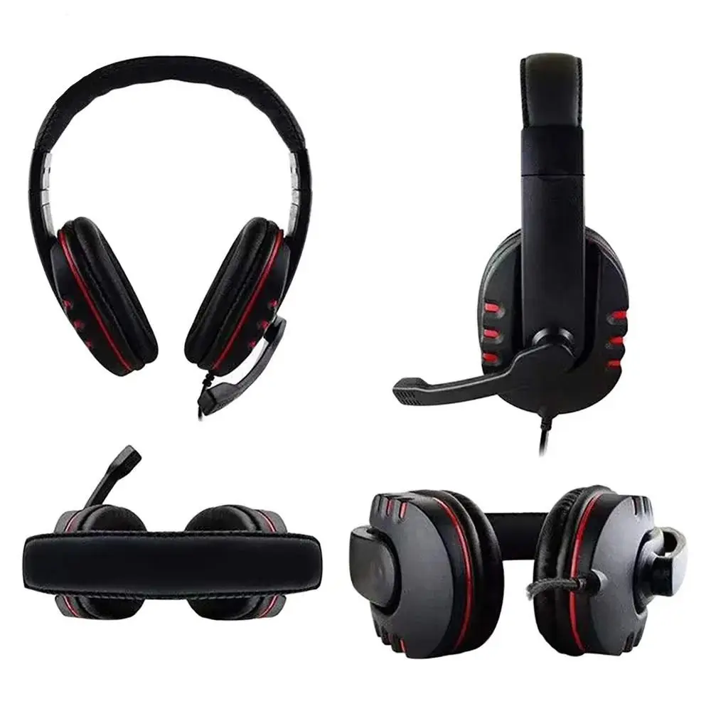 1Pc Wired Gaming Headphones Gamer Headset with Microphone For PC Computer Laptop Play Station