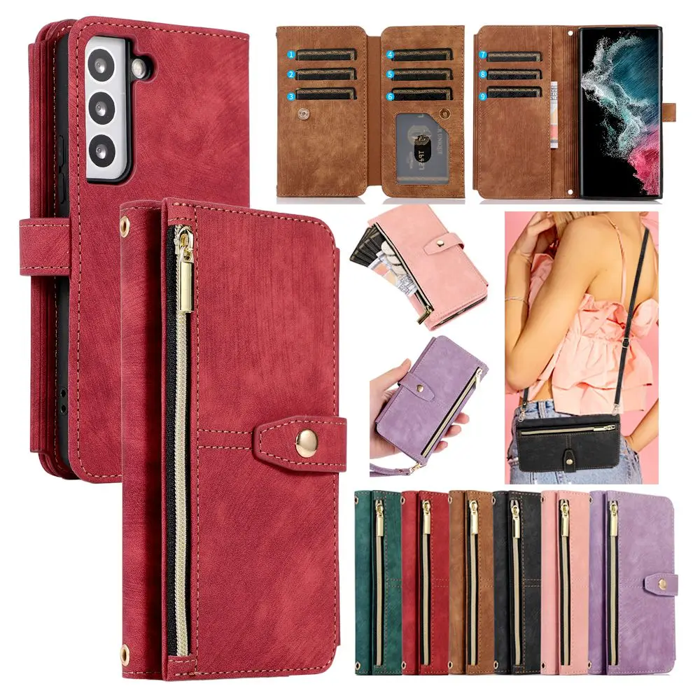 Crossbody Wallet Phone Case with Lanyard