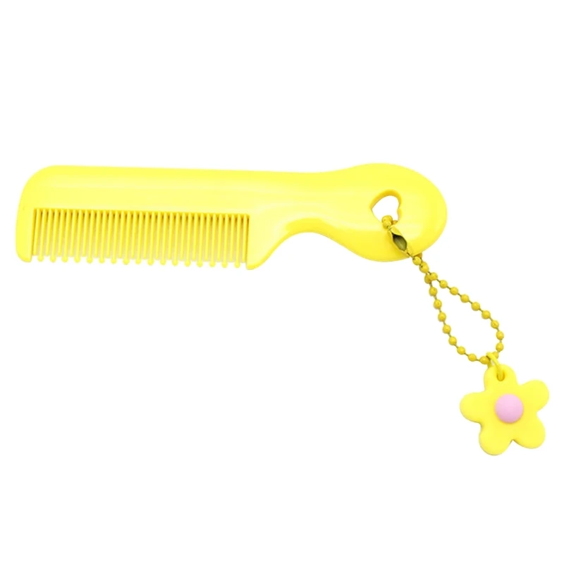 Ins Mini Comb for Baby Girl Boy Small Koran Cartoon Animal Floral Protable Hair Brushes Little Girl Kid Hair