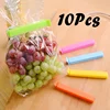 10Pcs Portable New Kitchen Storage Food Snack Seal Sealing Bag Clips Sealer Clamp Kitchen Plastic Tool  Accessories Bag Clip 1