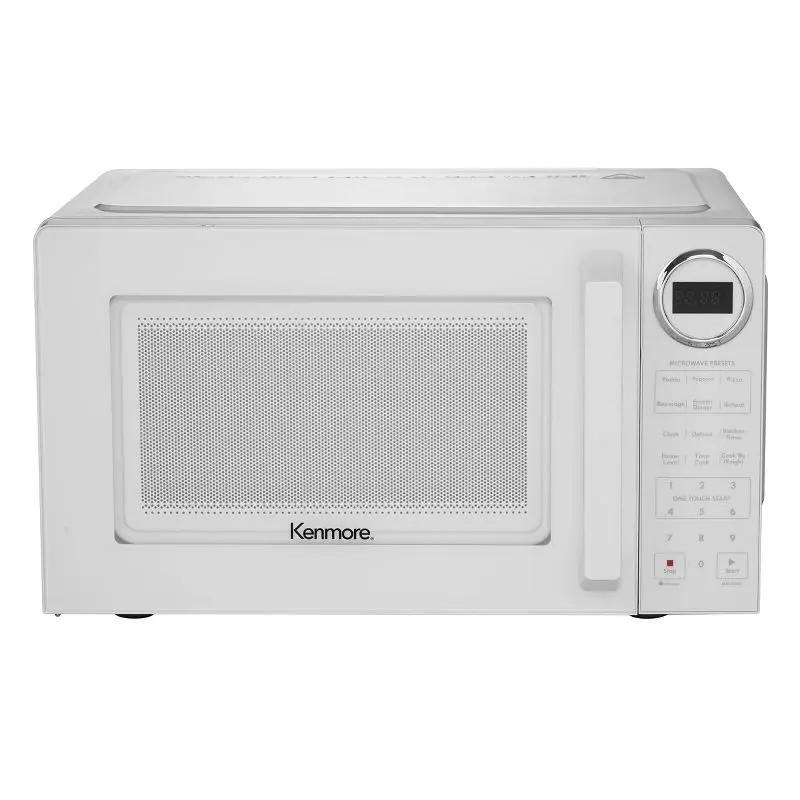 Classic Kitchen Designs: White 900W Countertop Microwave