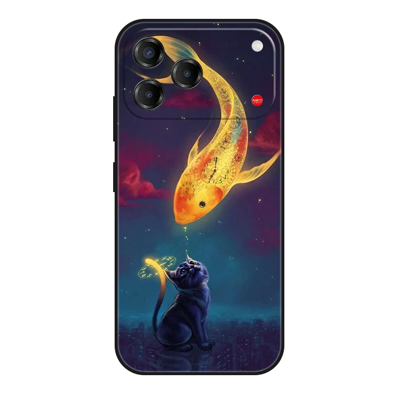 Sleek Black Matte Fashion Phone Case - Slim Soft TPU