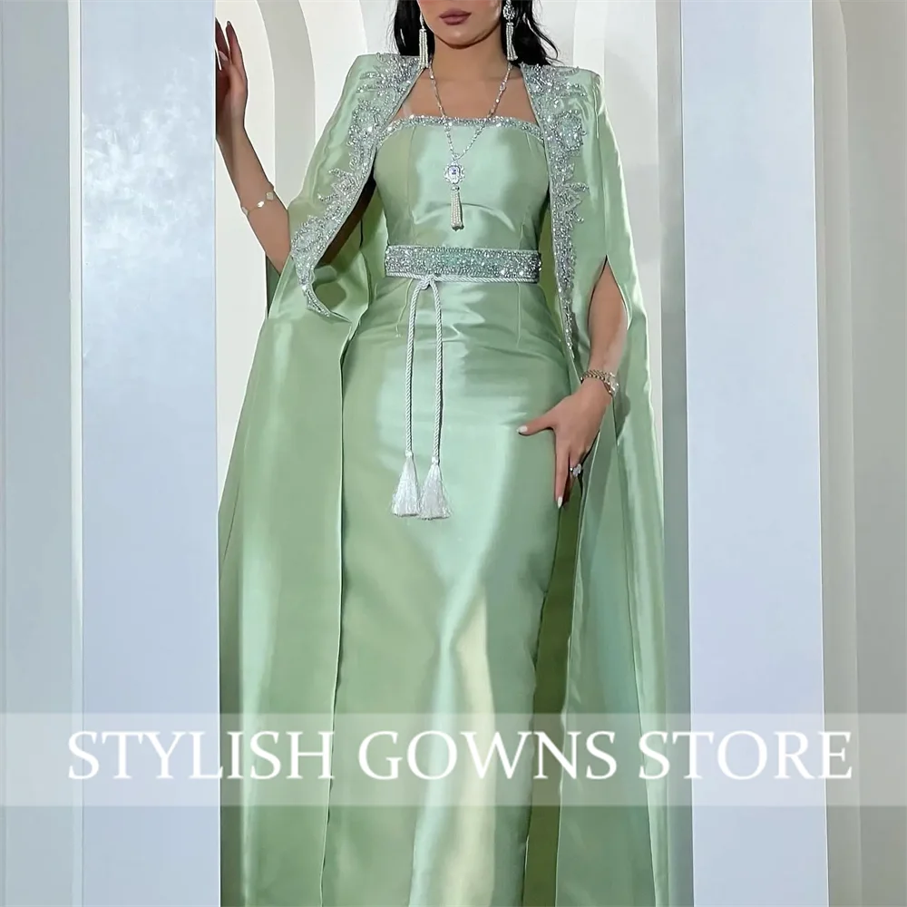 فساتين حفلات أنيقة بأكمام طويلة للنساء ورقبة مربعة...