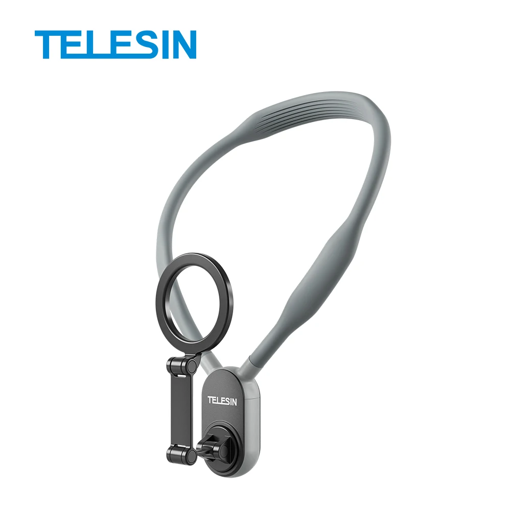 TELESIN silikonowy uchwyt magnetyczny do uchwytu na szyję dla Iphone 15 14 13 12 11 10 SAMSUNG HUAWEI XIAOMI akcesoria do telefonów