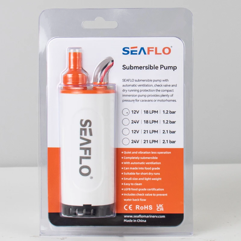 Submersible Water Pump SEAFLO RV 12V Micro Water Pump Water Tank DC Portable Car Mounted Small