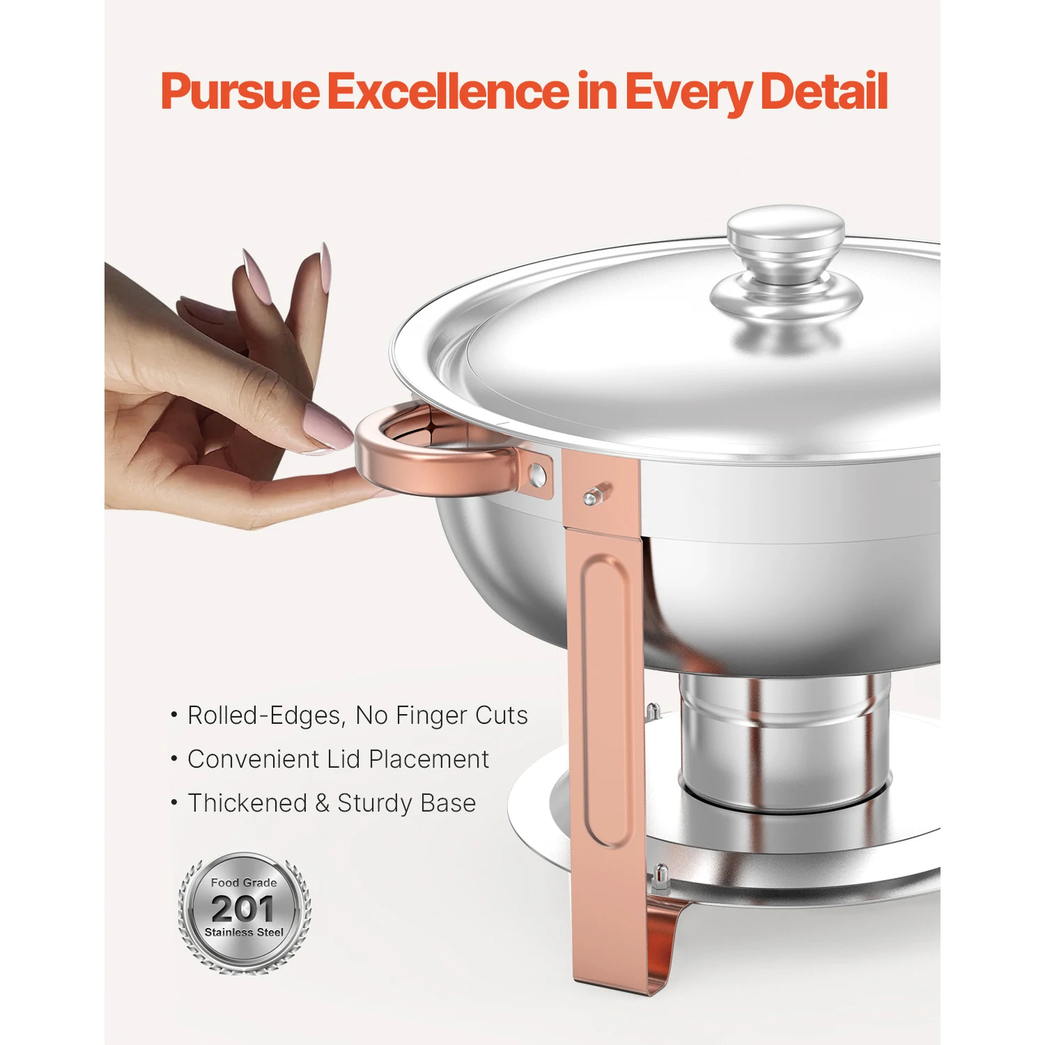 Stainless Steel Chafing Dish Buffet Set for Catering and Parties