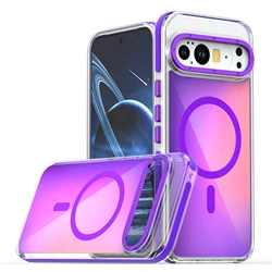 Gradient Magnetic Shockproof Phone Case with Magsafe Wireless Charging Compatibility - Google Pixel 10 (PURPLE)