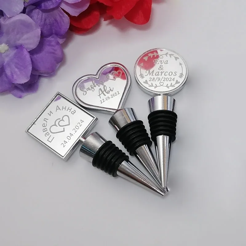 Personalized Engraved Wine Stopper Baby Shower Party Decoration Christmas Wedding Favors Gift Customized Wine Drop Stopper