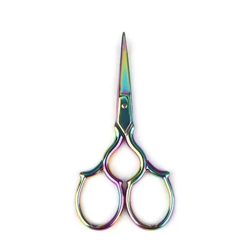 MIni Tailor Scissor Pointed Shape Sewing Stainless Steel Small Embroidery Craft CrossStitch Scissors U Shape DIY Home Tools