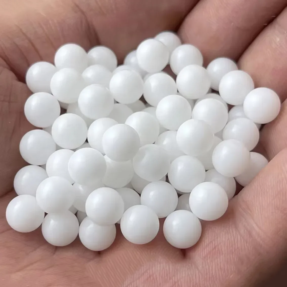 1-100pcs 흰색 POM 플라스틱 공 정밀 솔리드 볼 1 2 3 4 4.5 5 6 7 8 9 10 11 12 14 15 16 17 18 20 24 25 28 30 32mm  50mm