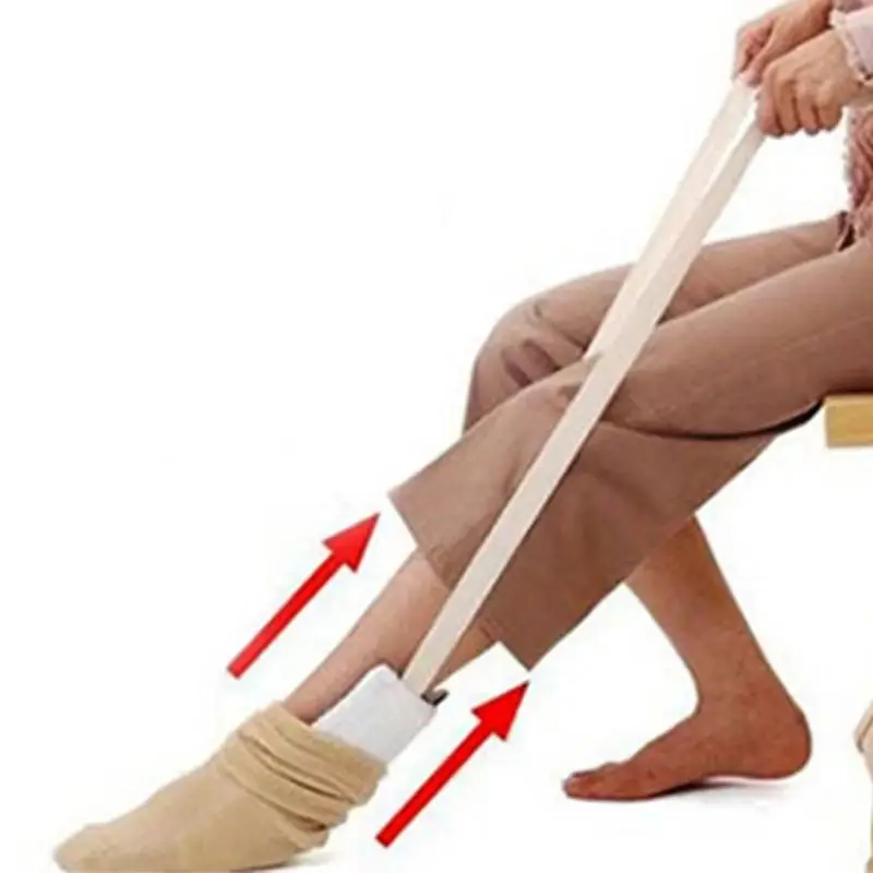 Sock Slider Stocking Aid Helper Put Sock On No Bending Shoe Horn Puller Suitable For Pregnancy Elderly Dressing Aids Tools