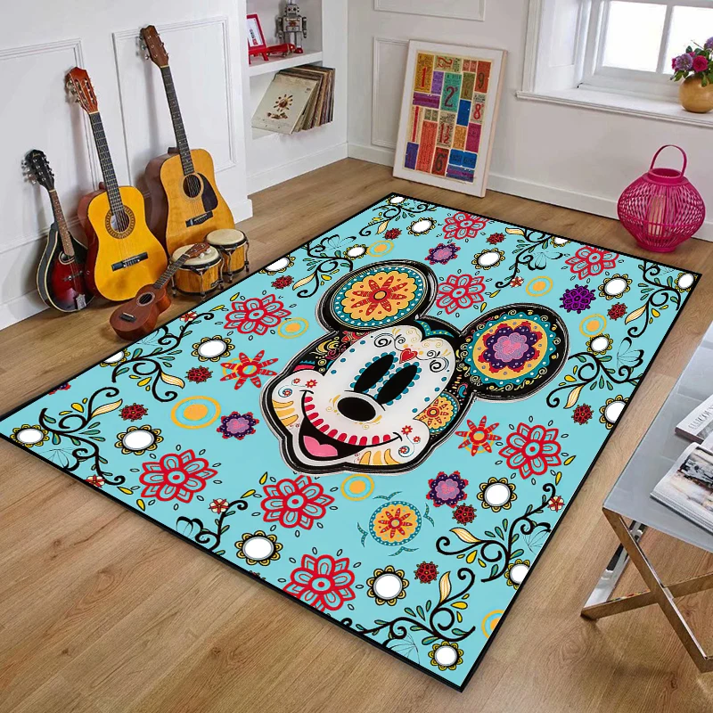 

Cartoon Mickey Minnie Mouse Carpet 80x160cm Door Mat Bathroom Mat Kitchen Doorway Children Room Balcony Mat Bedroom Carpet