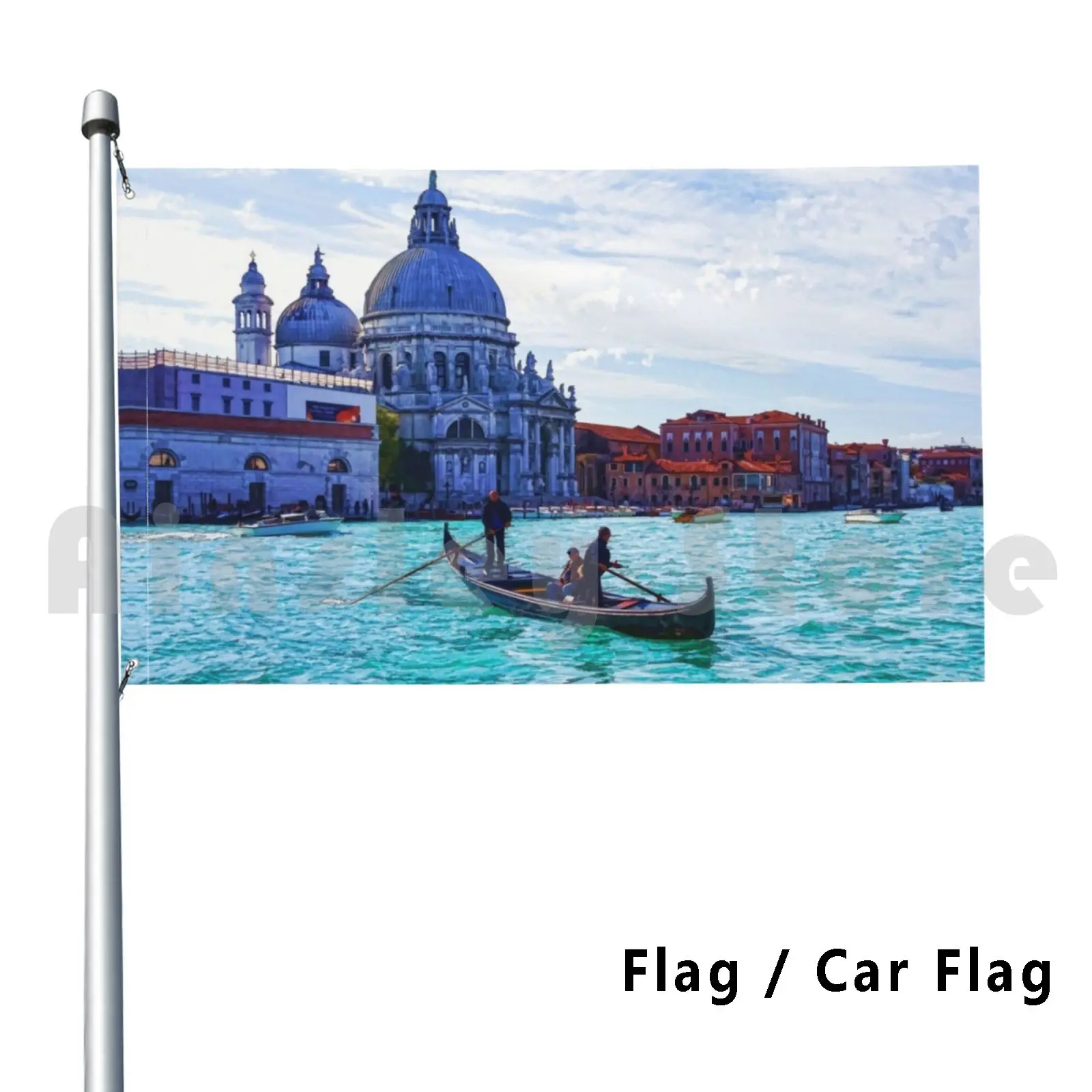 Di Venezia-Traghetto The Grand Canal Outdoor Decor Flag Car Flag Canalazzo Views Traghetto Grand Canal Tragchetti Gondola