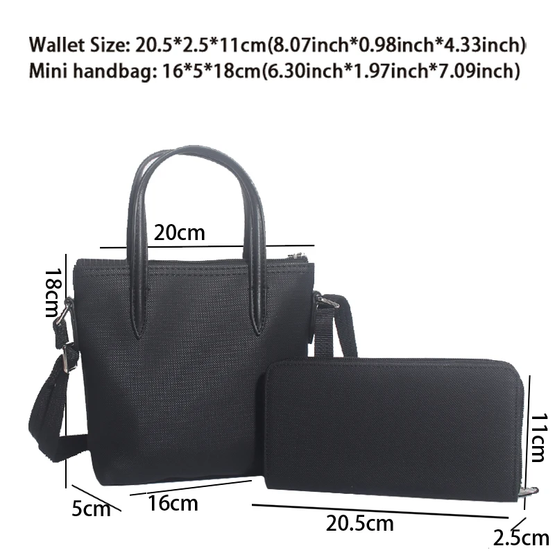 New Women Crocodile Handbag Tote Bag Fashion Mini Shoulder Bags Ladies Crossbody Bag PVC Handbag Tote Travel Shopping Bags