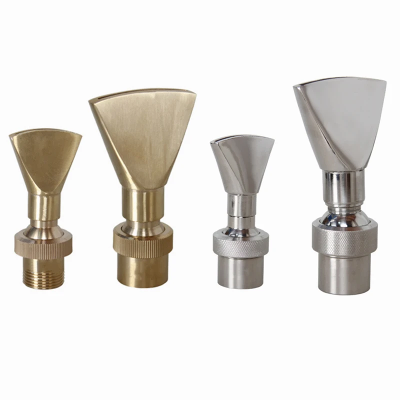 1/2" 3/4" 1" Brass Stainless Steel Duck Tail Fountain Nozzles Garden Pool Fountain Head water fountain garden pond fountain fountain nozzles