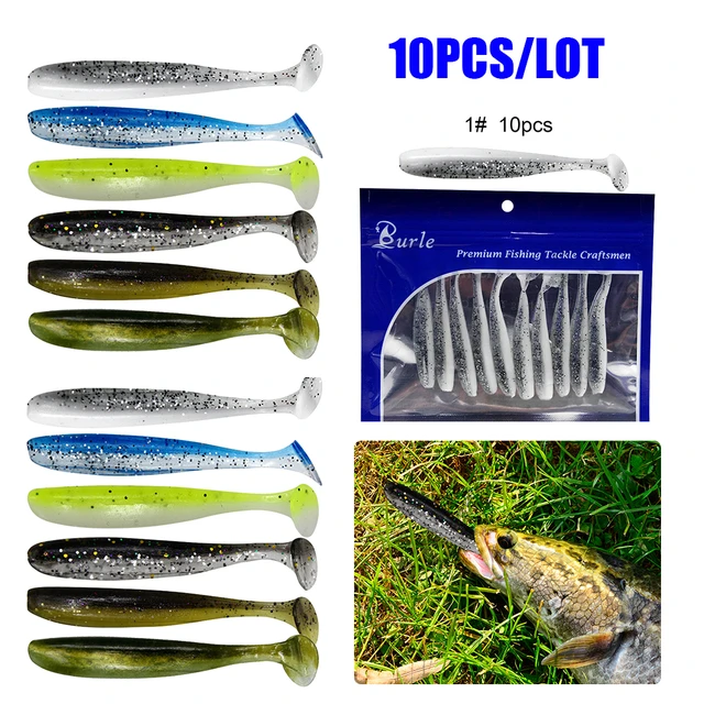 10pcs/Lot Fishing Jig Wobblers Soft Lures 9cm 4.2g Artificial Rubber Soft  Bait Mandarin Fish