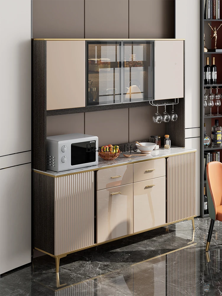 

Ultra-Thin Dining Edge High Cabinet Integrated Wall Living Room Modern Simple and Light Luxury Floor Standing Storage Cabinet