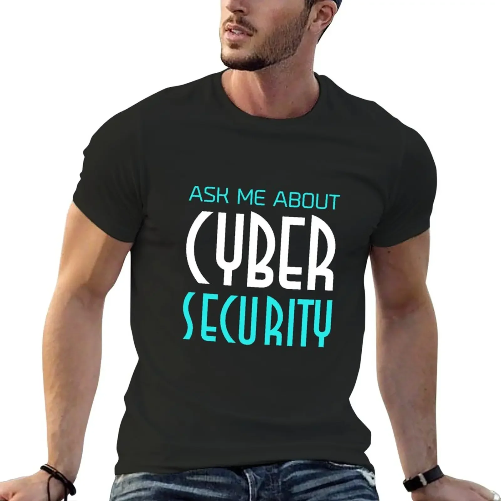 Chiedi Informazioni Sulla Cyber Security Artificial Intelligenceai Tech Machine Learning T-Shirt Camicetta Anime Men Graphic T-Shirt