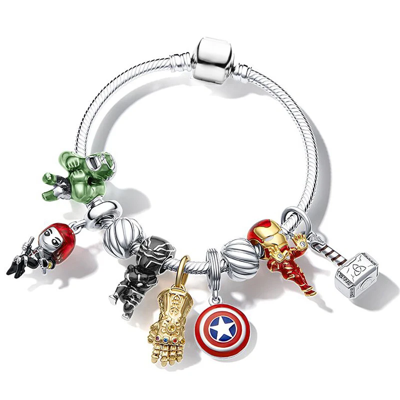 thumbnail image 1 of Disney-pulsera con abalorios de Star Wars para mujer, brazalete con diseño de arma Ultimate, Darth Vader, BB-8, C-3PO, Chewbacca, Yoda, 1 of 5
