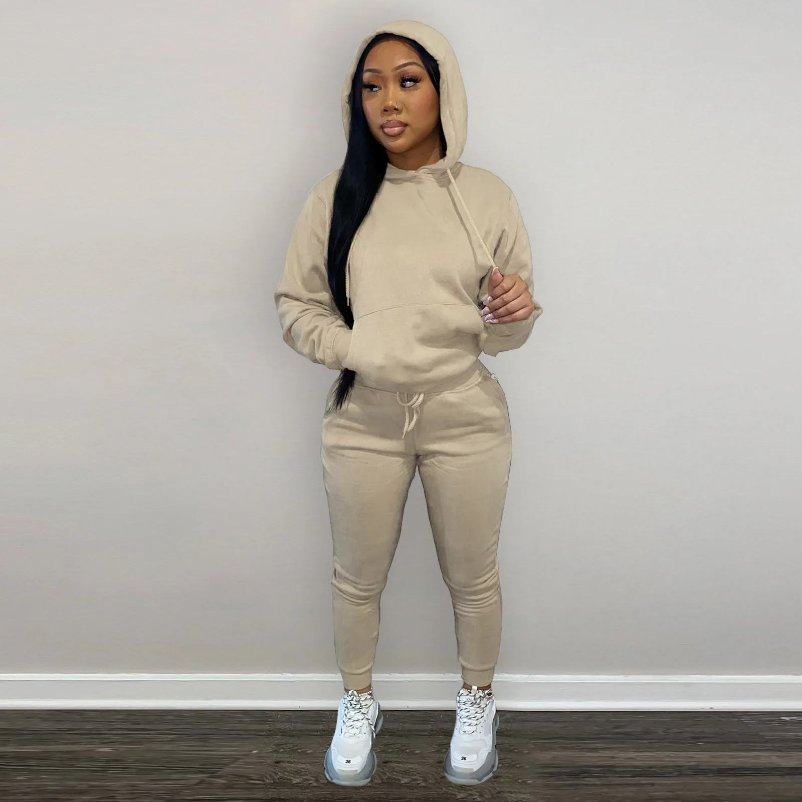 Women Sweatsuits Set Spring Autumn Tracksuit Two Piece Pants Hoodie Set Women Jogger Set Pullover Sweatsuit Sweatpants Hoodie