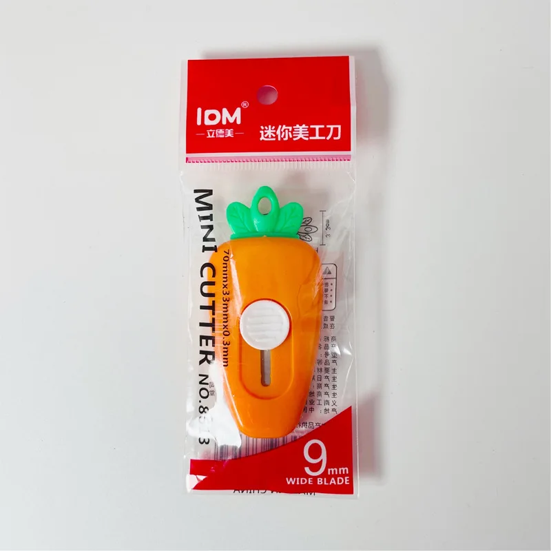 1pc Kawaii Mini Pocket Carrot INS Utility Knife Box Knife Paper Cutter Craft Wrapping Stationery