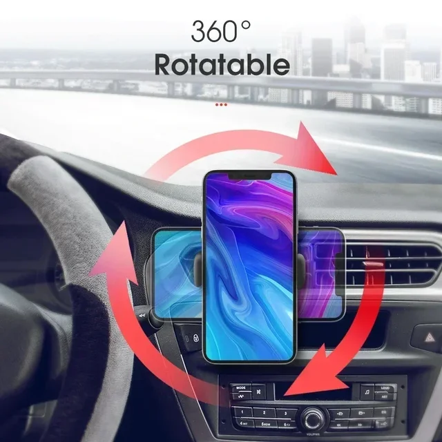 Clip de montaje para salida de aire de coche, soporte Interior para teléfono de coche, soporte Universal para móvil ABS, soporte para teléfono móvil 4