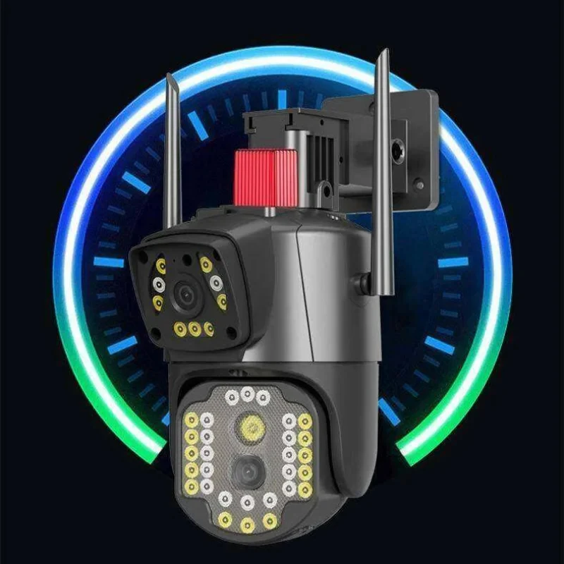 

V380 surveillance IP camera wifi home phone remote 360 degree outdoor full color night vision dual lens ball camera