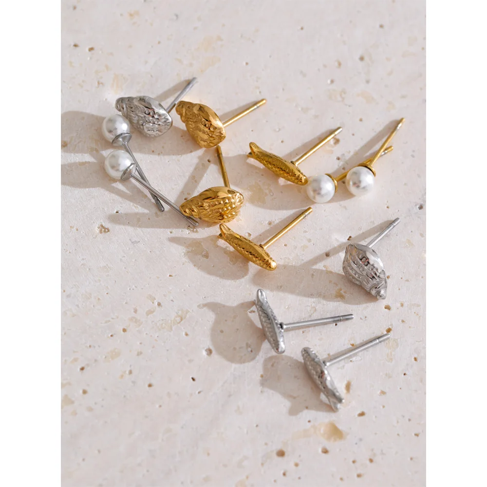 Yhpup Earrings Set 16K Golden Platinum Plated