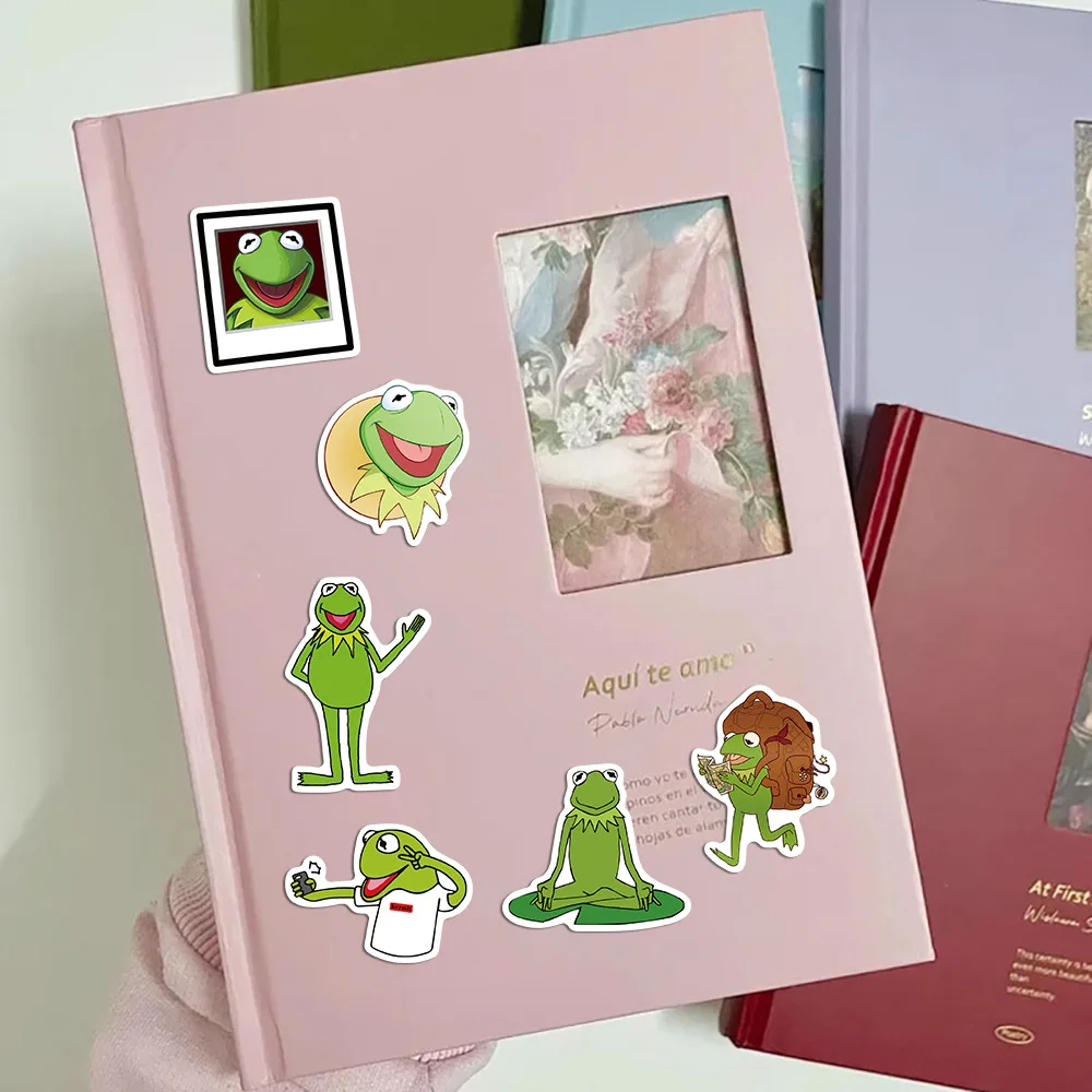 Frog Muppet Cartoon DIY Graffiti Stickers 50Pcs keyboard stickers 3d stickers 3d wall stickers kraft paper stickers cartoon nail stickers anime motion stickers bank card stickers googly eyes stickers