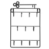 Modern Style Iron Wall Mounted 11 Hangers Hooks Key Holder Coat Hat Storage Rack Practical Cloth / Keys Hooks 5