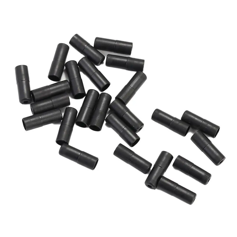 Tapas de Cable de freno y cambio para bicicleta de montaña, accesorio de repuesto para ciclismo, color negro, 4/5mm, 100 piezas