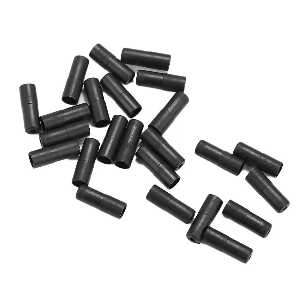 Mountain Bike Brake Shift Cable Caps, Pontas do cabo exterior, Ciclismo substituição de peças, Acessório bicicleta, preto, 4mm, 5mm, 100Pcs