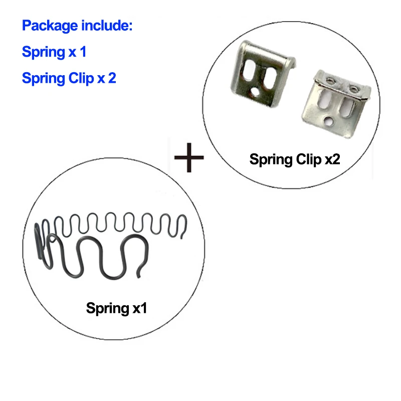 MMLFX 2pcs Remplacement Des Meubles Springs Sofa Springs Avec Clips