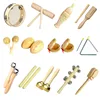 Wooden Musical Instrument Toys for Kids Montessori Baby Rattles Music Percussion Instruments Educational Toy Gift for Boys Girls 6