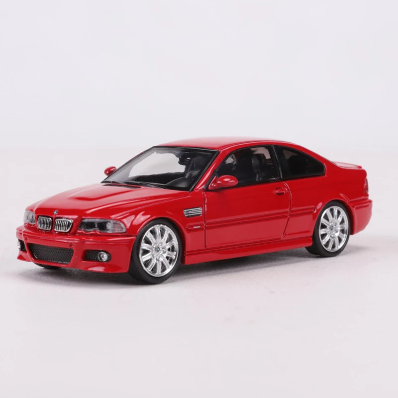 Stance Hunters 1:64 E46 M3 Alloy Car Model Red/Silver/Black