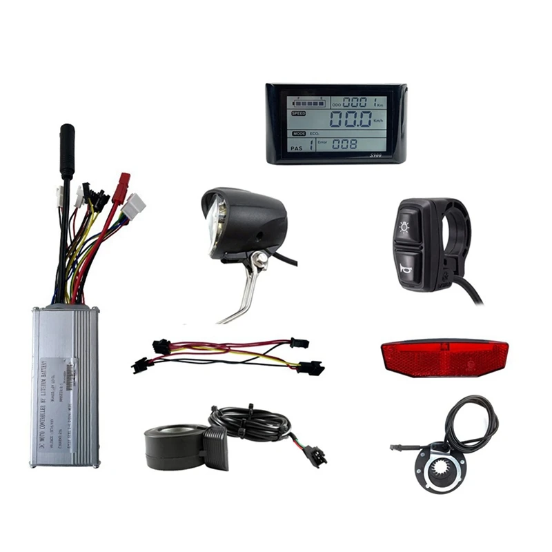 

36V 48V 750W E-Bike 25A Sine Wave Brushless Controller With SW900 Display E-Bike Light Display