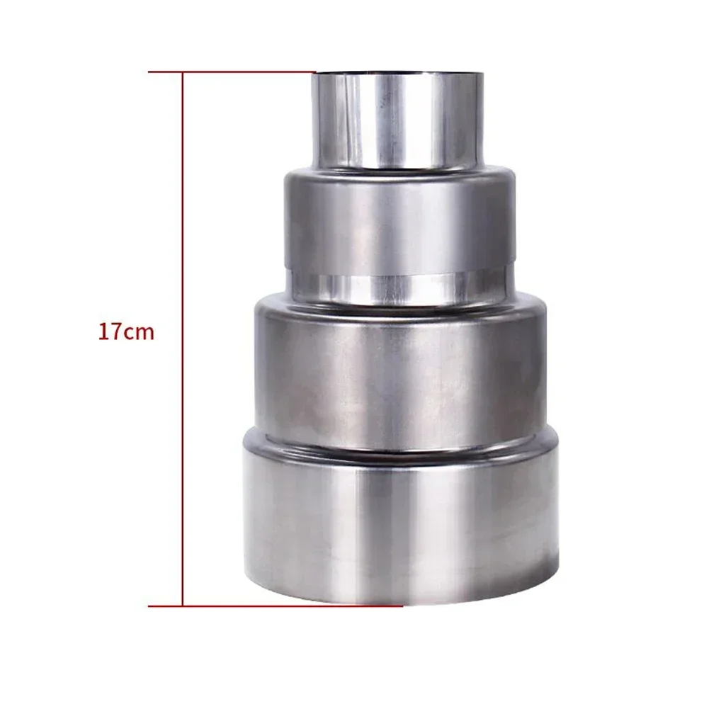 Duct Pipe Connector Ventilation Pipe Reducer Stainless Steel Flue Exhaust Pipe Liner Reducer