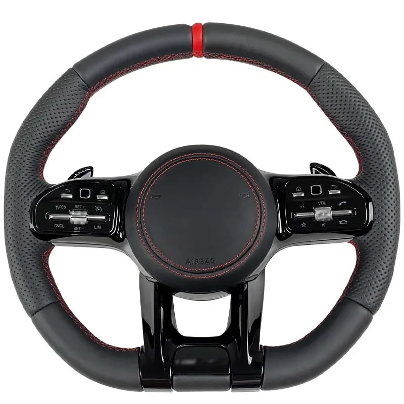 

Carbon Fiber Steering Wheel for Benz Mercedes AMG A B C E GLS GLA S C63 W205 W204 W213 2012-2021 PRM Sport Customized