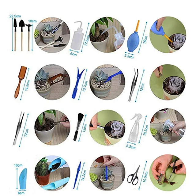 16Db/Beállított Kerti Ültetési Szerszámok Zamatos Ültetés Diy Szerszám - Image 6