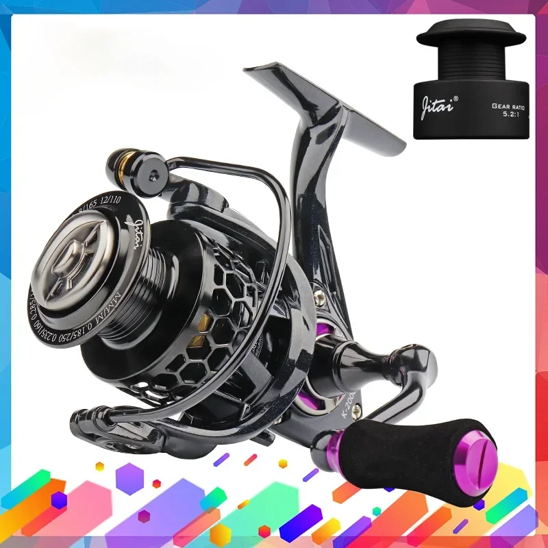 

Fishing Reel Spinning Reel Fishing Tackle Double Spool Spinning Wheel for Saltwater Carp Bass 12KG Max for Japan Fishing Line