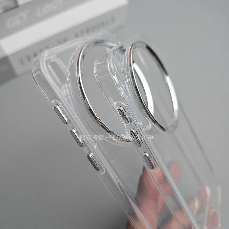 New Simple Transparent Frosted Anti-Drop TPU Shockproof Case