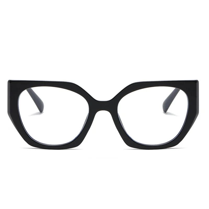Trendy Women's Black Frame Cat Eye Eyeglasses with Square Frame and Prescription Option  -0.5 -1.0 -2.0 -3.0 -4.0 to -6.0 2