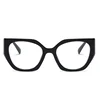 Trendy Women's Black Frame Cat Eye Eyeglasses with Square Frame and Prescription Option  -0.5 -1.0 -2.0 -3.0 -4.0 to -6.0 2