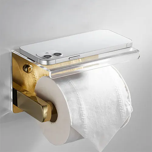 Juego de accesorios de baño negro mate, barras de toalla, espacio de  suspensión, accesorios de baño de aluminio, toallero, anillo, cepillo de  inodoro - AliExpress