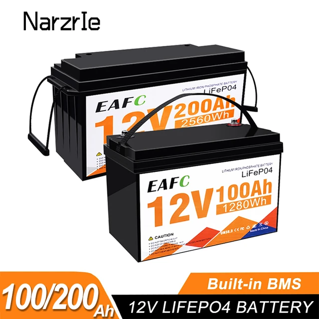 Power 12V 100AH LiFePO4 Lithium-Eisen Phosphat Tiefe Zyklus Auto