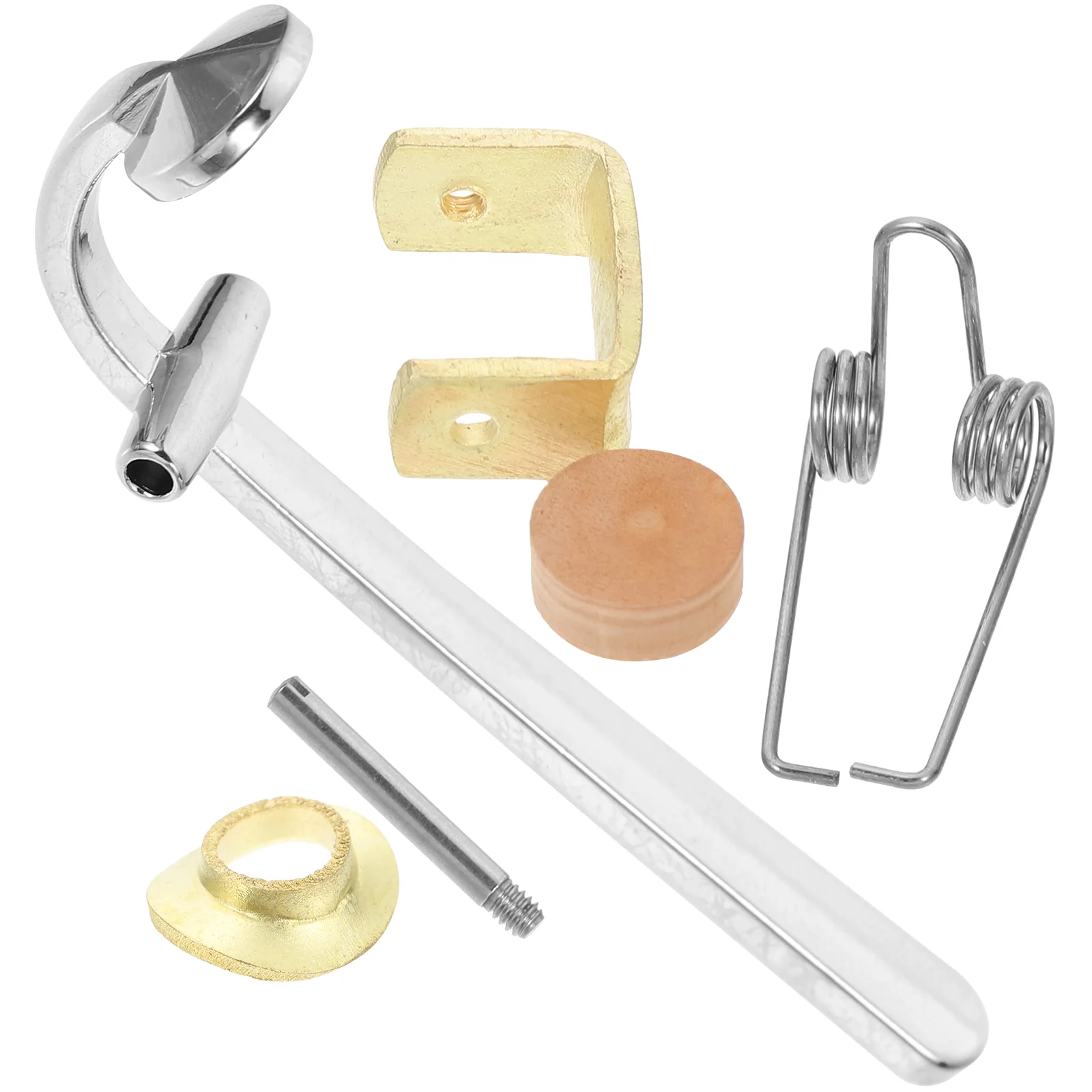 Complete Set of Trombone Accessories Draining Component Valves Mountings Water Gate Key Bond Cork Pad