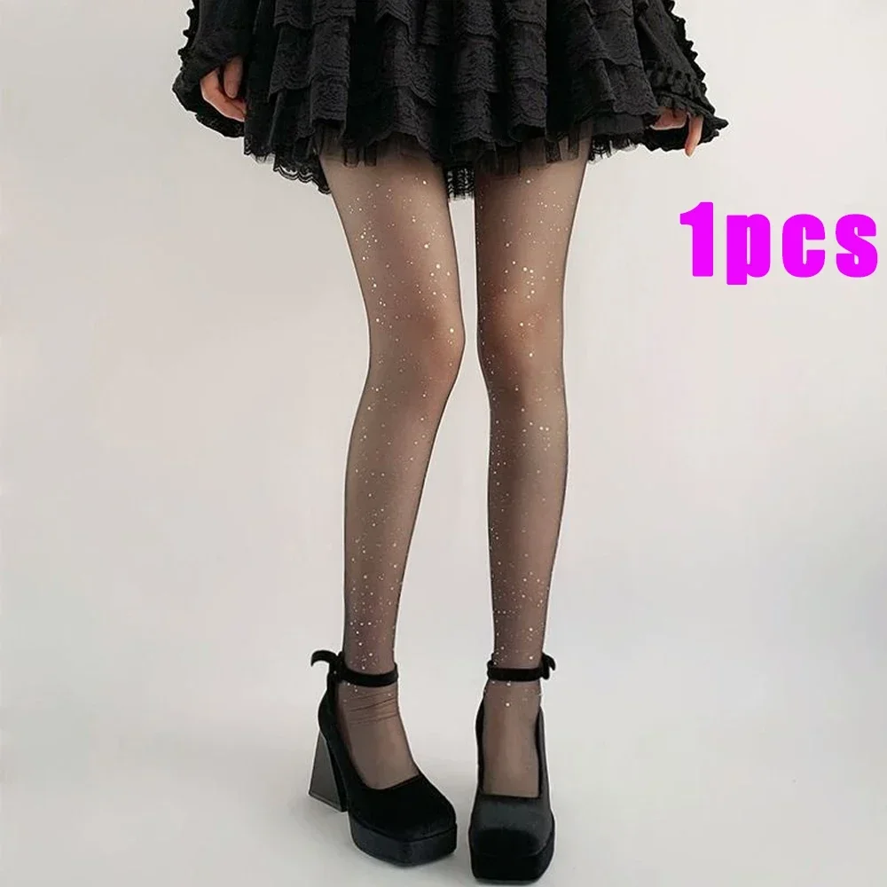 Sparkling Galaxy Sparkling Tights Glitter New Shiny Pantyhose Women's Underwear Sexy Diamonds Stockings Fashion Girl Slim Tights
